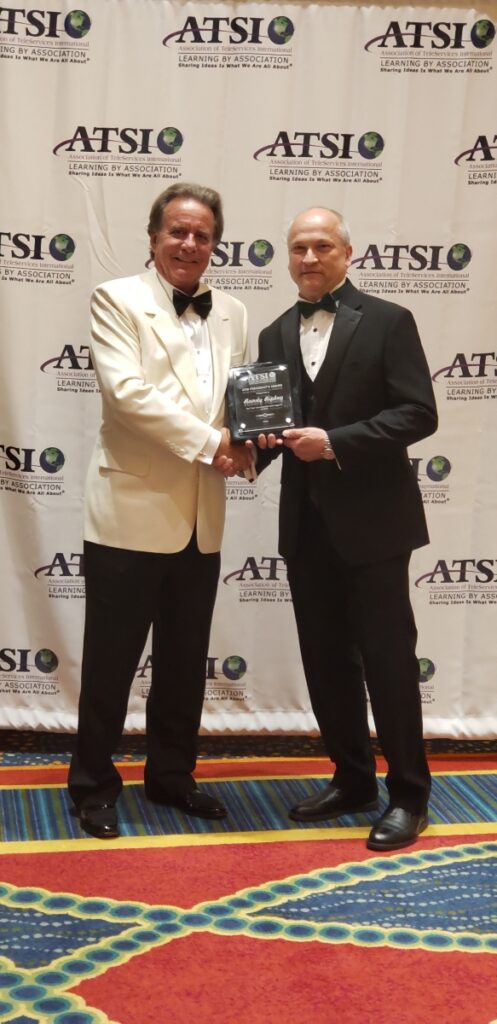 Randy Ripkey receiving ATSI President's Award